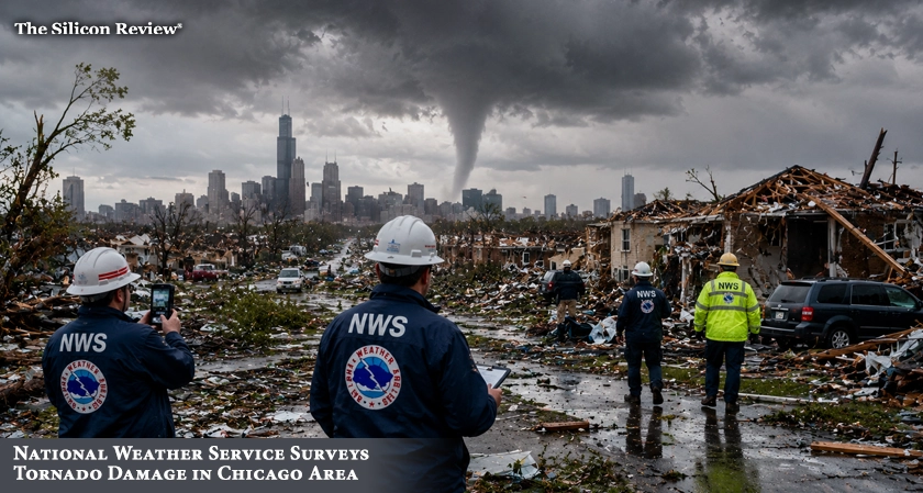 National Weather Service Surveys Tornado Damage in Chicago Area
